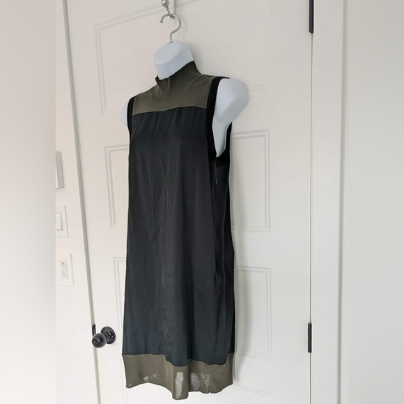 Rag & Bone Vivienne Colorblock Shift Dress Olive Black Sleeveless Size S - Picture 5 of 12